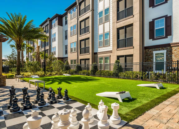 Outdoor Chess at The Oasis at Moss Park Preserve, Orlando, FL