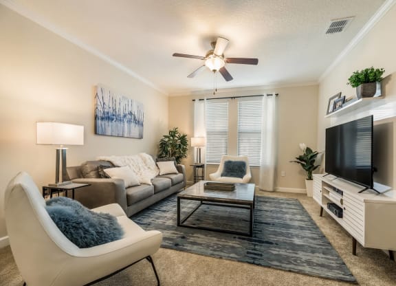 Modern Living Room at The Oasis at Moss Park Preserve, Florida