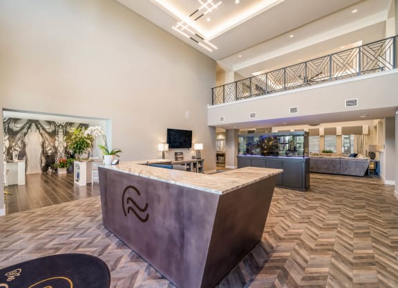 Welcome Lobby at The Oasis at Moss Park Preserve, Orlando, Florida