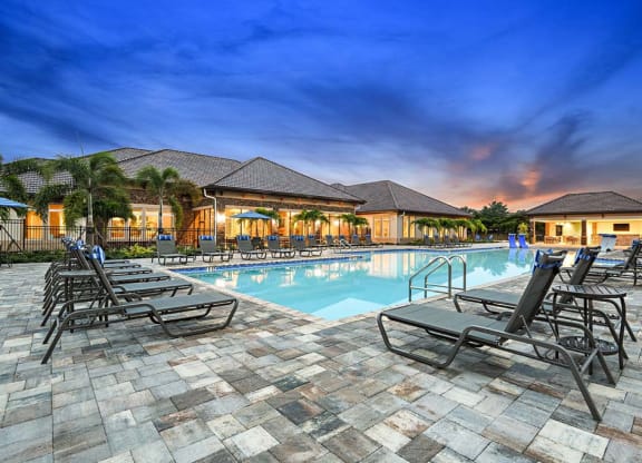 Twilight Pool View at The Oasis at Cypress Woods, Fort Myers, 33966