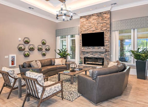 Clubhouse TV at The Oasis at Cypress Woods, Fort Myers, FL, 33966