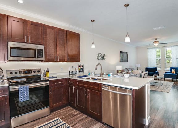 Fully Equipped Kitchen at The Oasis at Cypress Woods, Fort Myers, Florida