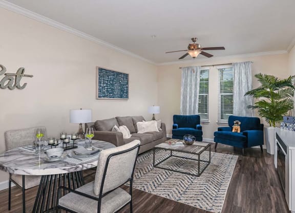 Living Room at The Oasis at Cypress Woods, Florida