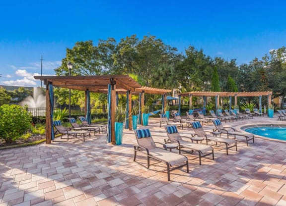 Pool Area at The Oasis at Brandon, Riverview, FL, 33578