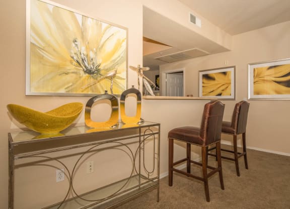 Kitchen breakfast bar at The Aliante by Picerne, Scottsdale, Arizona