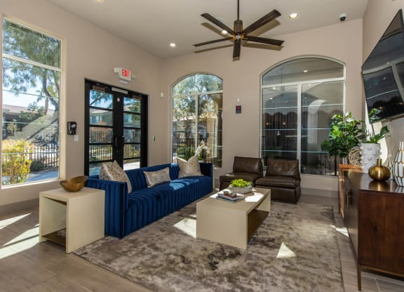 Amenities-Clubhouse Lounge area at The Belmont by Picerne, Las Vegas, 89183