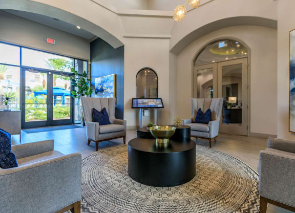 Living area at The Cantera by Picerne, Las Vegas