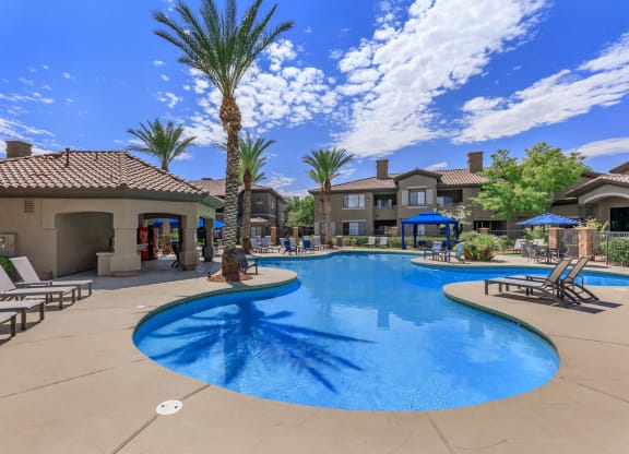 Swimming pool patio at The Cantera by Picerne, Las Vegas, NV, 89139