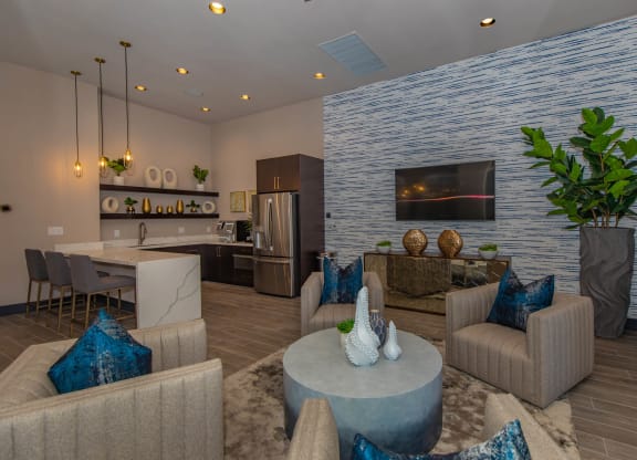 Living Room At Clubhouse at The Covington by Picerne, Nevada