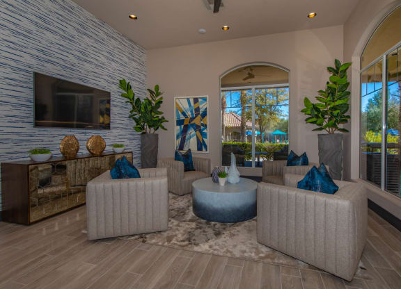 Warm And Inviting Living Room at The Covington by Picerne, Las Vegas, Nevada