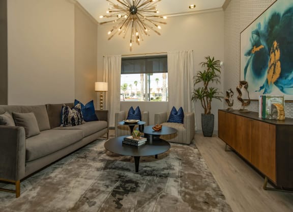Living Space Plenty Of Natural Light at The Covington by Picerne, Las Vegas, NV