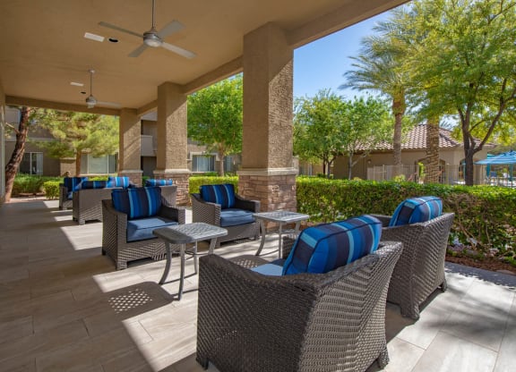 Outside Relaxing Area at The Covington by Picerne, Las Vegas, Nevada
