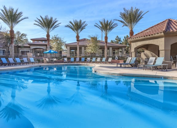 Crystal Clear Swimming Pool at The Covington by Picerne, Las Vegas, NV