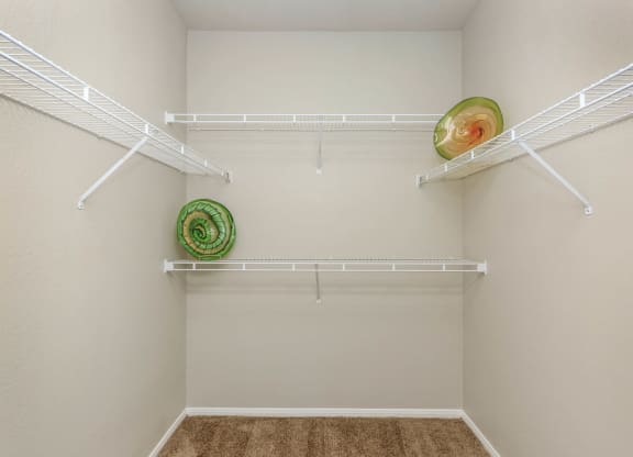 Closet space at The Covington by Picerne, Las Vegas, Nevada