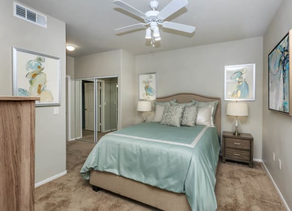 Bedroom area at The Covington by Picerne, Las Vegas, Nevada