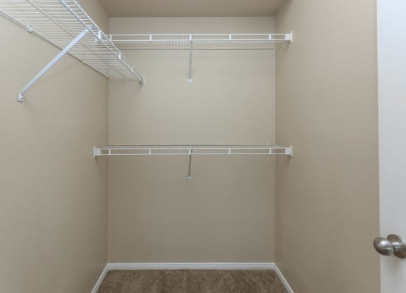 closet interior at The Covington by Picerne, Las Vegas, NV