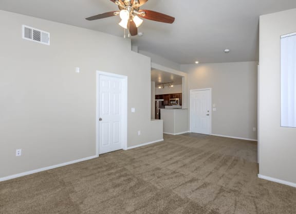 Room with ceiling fan at The Covington by Picerne, Las Vegas, NV, 89139