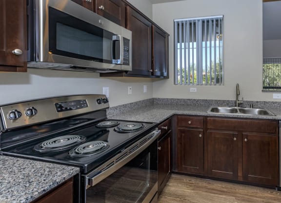 Kitchen cabinets at The Covington by Picerne, Las Vegas