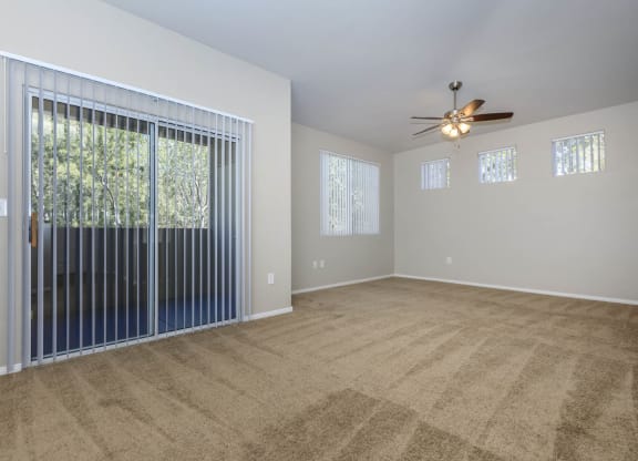 wooden floor living room at The Covington by Picerne, Las Vegas, Nevada