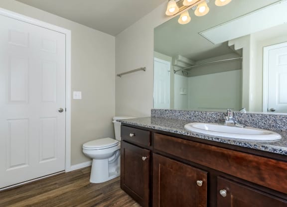 Toilet in bathroom at The Covington by Picerne, Las Vegas, NV, 89139