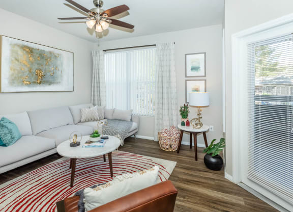 Living room decor 2 at The Equestrian by Picerne, Henderson