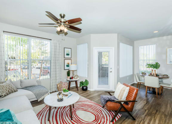 Living room decor 1 at The Equestrian by Picerne, Henderson, Nevada
