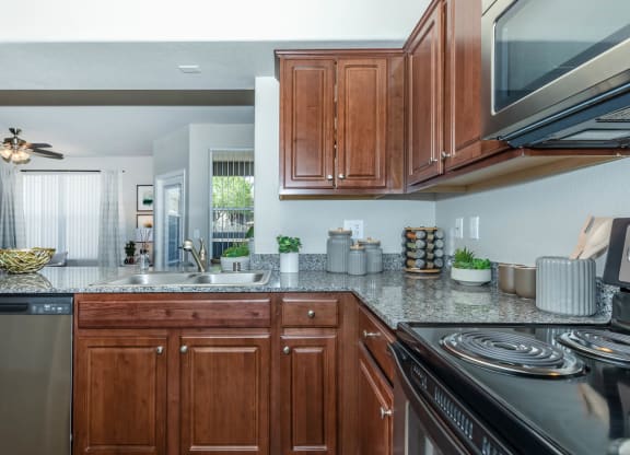 Wooden cabinets at The Equestrian by Picerne, Nevada, 89052