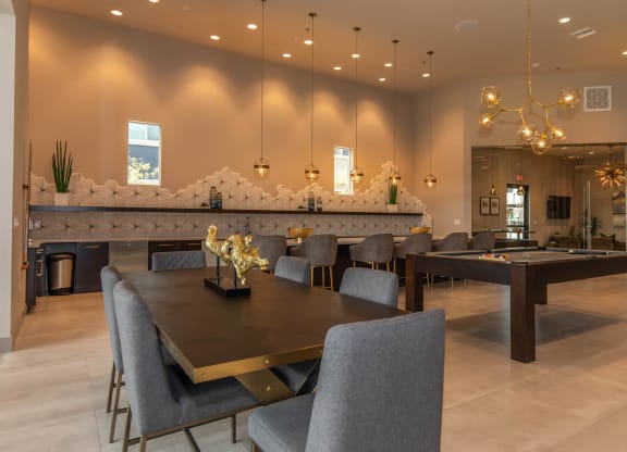 Game room and seating area at Level 25 at Cactus by Picerne, Las Vegas, NV, 89141