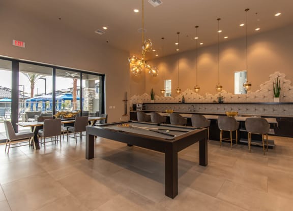 Interior decor lights at Level 25 at Cactus by Picerne, Las Vegas, NV