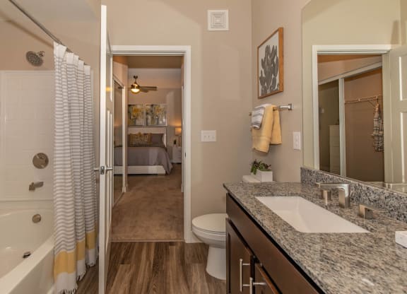Bathroom with sink at Level 25 at Cactus by Picerne, Las Vegas