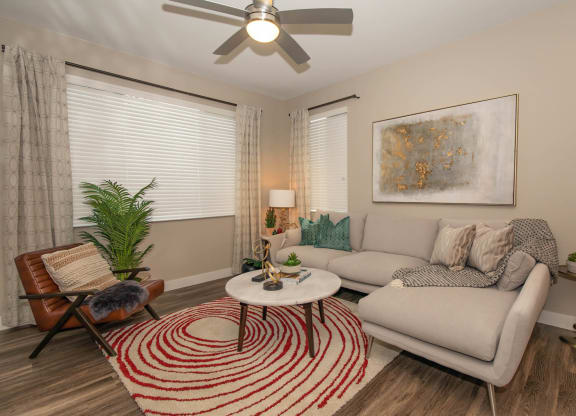 Living room with couch at Level 25 at Cactus by Picerne, Nevada