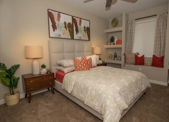 Bedroom decor at Level 25 at Cactus by Picerne, Nevada