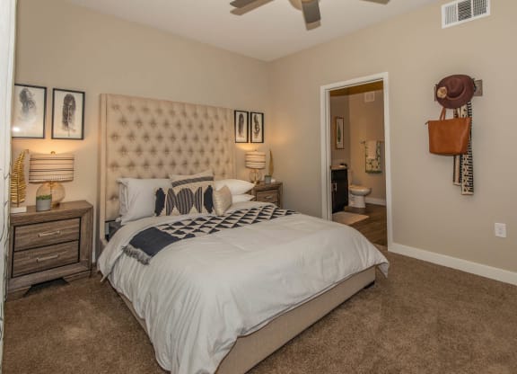 Bedroom with frames  at Level 25 at Cactus by Picerne, Las Vegas, NV, 89141