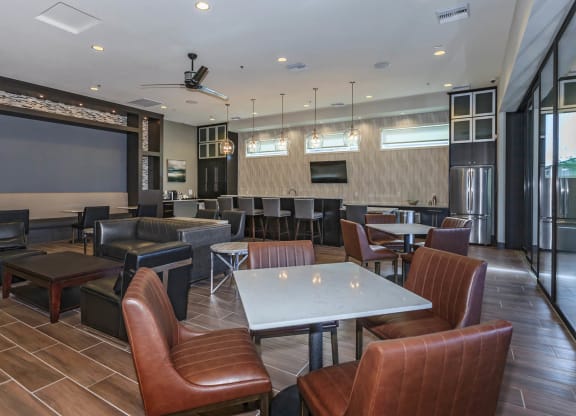 Dining table and chair at Level 25 at Durango by Picerne, Las Vegas, 89113