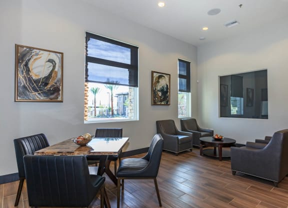 Dining and living at Level 25 at Durango by Picerne, Las Vegas