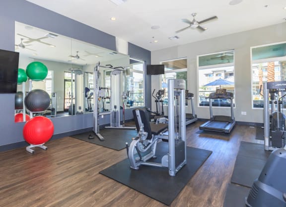 Gym center1 at Level 25 at Durango by Picerne, Las Vegas