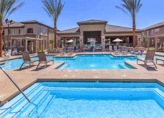Pool area at Level 25 at Durango by Picerne, Las Vegas, NV