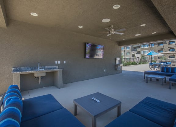 Couch at Level 25 at Oquendo by Picerne, Las Vegas, NV, 89148