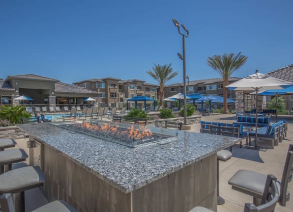 Fire area at Level 25 at Oquendo by Picerne, Las Vegas