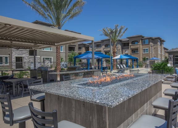 Fireplace at Level 25 at Oquendo by Picerne, Nevada