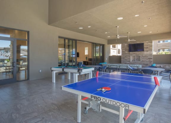Table tennis at Level 25 at Oquendo by Picerne, Las Vegas