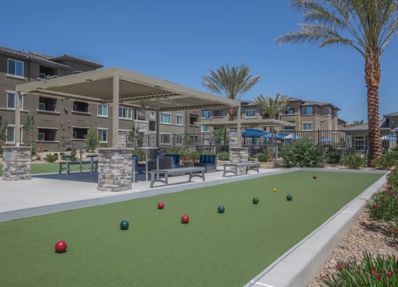 Outdoor games at Level 25 at Oquendo by Picerne, Las Vegas