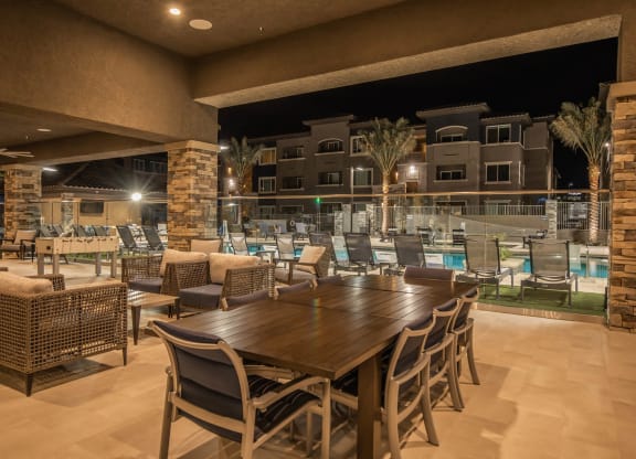 dining table at Level 25 at Sunset by Picerne, Nevada, 89113
