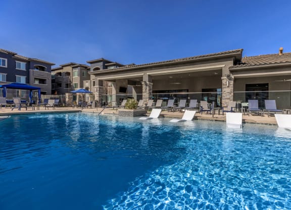Pool view at Level 25 at Sunset by Picerne, Las Vegas, 89113