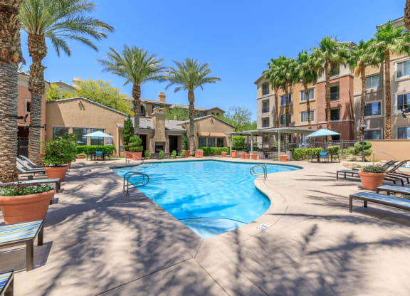 Pool view at Loreto & Palacio by Picerne, Nevada, 89149