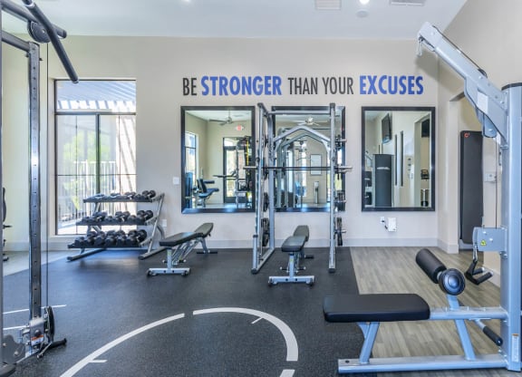 Fitness Center With Modern Equipment at The Paramount by Picerne, Las Vegas, 89123