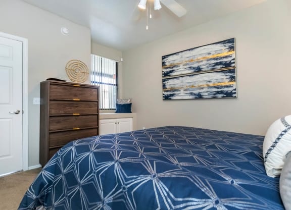 Bed in bedroom at The Paseo by Picerne, Arizona