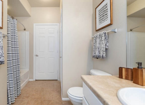 Bath with shower area at The Paseo by Picerne, Goodyear, 85395