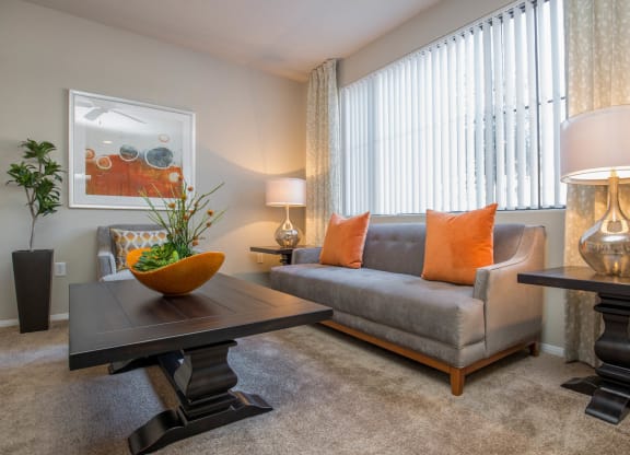 Living Room at The Passage Apartments by Picerne, Nevada