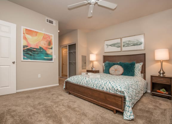 Well Appointed Bedroom at The Passage Apartments by Picerne, Henderson, Nevada